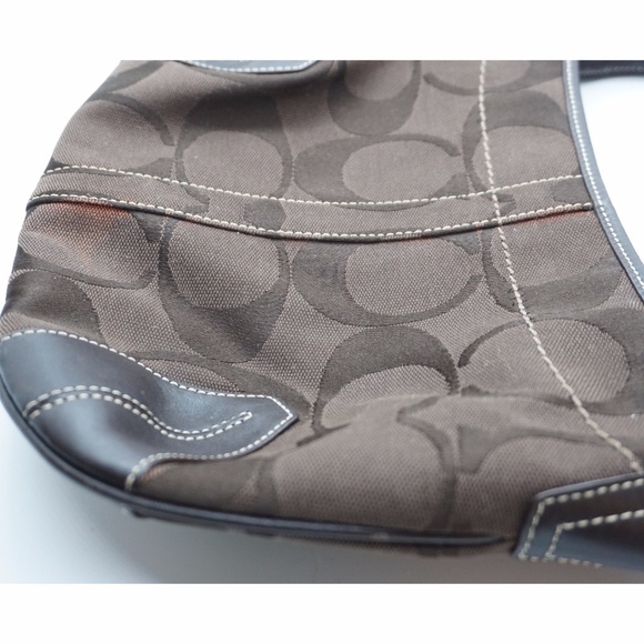 **SOLD** Coach | Signature C Canvas & Leather Bag - Picture 8 of 8